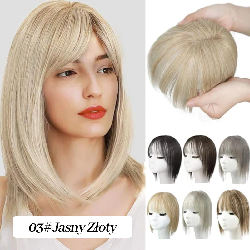 Naturalne Toppery do Włosów z Grzywką dla Kobiet