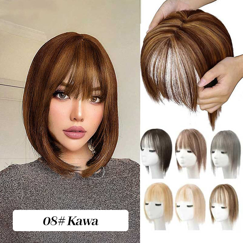 Naturalne Toppery do Włosów z Grzywką dla Kobiet