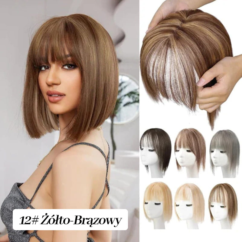 Naturalne Toppery do Włosów z Grzywką dla Kobiet