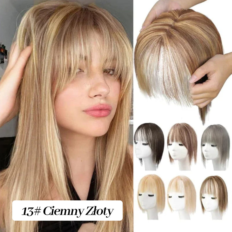 Naturalne Toppery do Włosów z Grzywką dla Kobiet