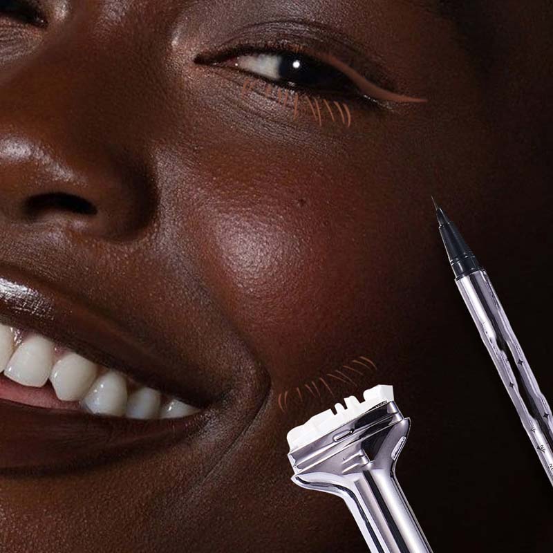 Zestaw wodoodpornych, odpornych na rozmazywanie tuszy do rzęs i eyelinerów 2 w 1